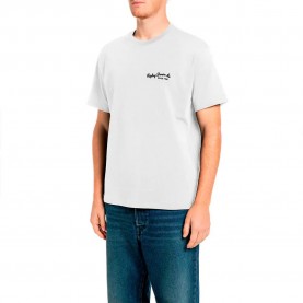 тениска,мъжки,тениски,дамски,тениски,replay,m12bf.004.7242kw,short,sleeve,t,shirt,white,(gardenia)
