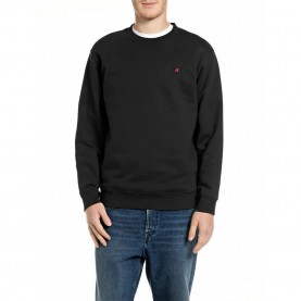 Блуза Replay M13LR.000.7242NW sweatshirt - Black (Black) блуза,мъжки,пуловери,replay,m13lr.000.7242nw,sweatshirt,black,(black)