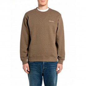 блуза,мъжки,пуловери,replay,m13lr.000.7242ow,sweatshirt,brown,(mud)