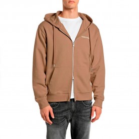 Блуза Replay M13LU.000.7242OW sweatshirt - Brown (Mud) блуза,мъжки,пуловери,replay,m13lu.000.7242ow,sweatshirt,brown,(mud)