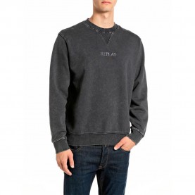 Блуза Replay M13LX.000.72296G sweatshirt - Grey (Raven) блуза,мъжки,пуловери,replay,m13lx.000.72296g,sweatshirt,grey,(raven)