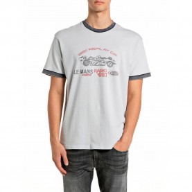 тениска,мъжки,тениски,дамски,тениски,replay,m13m8.000.7227pg,t,shirt,white,(liliac,hint)