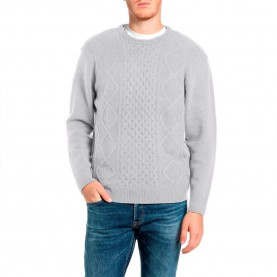 Блуза Replay UK0019.000.723SH sweater - Grey (Pelican) блуза,мъжки,пуловери,дамски,пуловери,replay,uk0019.000.723sh,sweater,grey,(pelican)