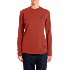 Тениска Replay W001Y.000.00QMJ long sleeve T-shirt - Orange (Fired Brick) тениска,мъжки,тениски,дамски,тениски,replay,w001y.000.00qmj,long,sleeve,t,shirt,orange,(fired,brick)