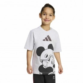 Тениска Adidas Disney Mickey Mouse short sleeve T-shirt - Grey (Light Grey Heather / Off White) тениска,мъжки,тениски,дамски,тениски,adidas,disney,mickey,mouse,short,sleeve,t,shirt,grey,(light,grey,heather,off,white)