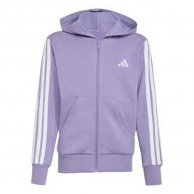Блуза Adidas Essentials full zip sweatshirt - Purple (Magic Lilac / White) блуза,детски,блузи,adidas,essentials,full,zip,sweatshirt,purple,(magic,lilac,white)