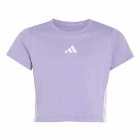 Тениска Adidas Essentials Slim short sleeve T-shirt - Purple (Magic Lilac / White) тениска,мъжки,тениски,дамски,тениски,adidas,essentials,slim,short,sleeve,t,shirt,purple,(magic,lilac,white)
