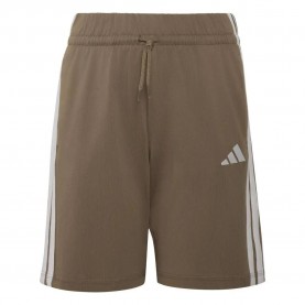 Къси панталони Adidas Essentials shorts - Brown (Khaki Six / White) къси,панталони,мъжки,панталони,дамски,панталони,adidas,essentials,shorts,brown,(khaki,six,white)