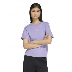 Тениска Adidas Essentials Small Logo Cotton short sleeve T-shirt - Purple (Magic Lilac / White) тениска,мъжки,тениски,дамски,тениски,adidas,essentials,small,logo,cotton,short,sleeve,t,shirt,purple,(magic,lilac,white)