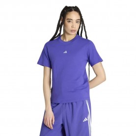 Тениска Adidas Essentials Small Logo Cotton short sleeve T-shirt - Blue / Purple (Pure Purple / White) тениска,мъжки,тениски,дамски,тениски,adidas,essentials,small,logo,cotton,short,sleeve,t,shirt,blue,purple,(pure,purple,white)