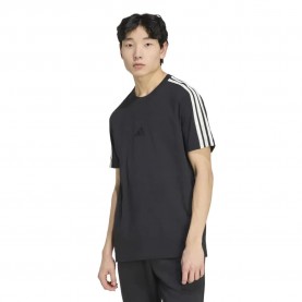 Тениска Adidas Kit 3 Stripes Regular short sleeve T-shirt - Black (Black / Off White) тениска,мъжки,тениски,дамски,тениски,adidas,kit,3,stripes,regular,short,sleeve,t,shirt,black,(black,off,white)