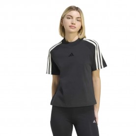Тениска Adidas Kit 3 Stripes short sleeve T-shirt - Black (Black / Owhite) тениска,мъжки,тениски,дамски,тениски,adidas,kit,3,stripes,short,sleeve,t,shirt,black,(black,owhite)