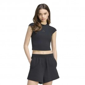 Тениска Adidas Kit Small Logo Rib short sleeve T-shirt - Black (Black) тениска,мъжки,тениски,дамски,тениски,adidas,kit,small,logo,rib,short,sleeve,t,shirt,black,(black)