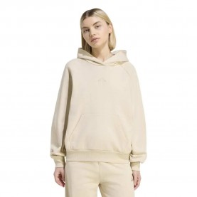 Суичър Adidas Kit Small Logo hoodie - Beige (Crystal Linen) суичър,дамски,блузи,adidas,kit,small,logo,hoodie,beige,(crystal,linen)
