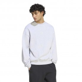 Блуза Adidas Kit Small Logo sweatshirt - White (Light Grey Heather) блуза,мъжки,пуловери,adidas,kit,small,logo,sweatshirt,white,(light,grey,heather)
