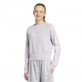 Блуза Adidas Satin sweatshirt - Grey (Lgh Solid Grey / Clear Pink) блуза,детски,блузи,adidas,satin,sweatshirt,grey,(lgh,solid,grey,clear,pink)