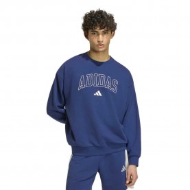 Блуза Adidas Seasonal Essentials Collegiate French Terry Crew sweatshirt - Blue (Dark Blue / Ivory) блуза,мъжки,пуловери,adidas,seasonal,essentials,collegiate,french,terry,crew,sweatshirt,blue,(dark,blue,ivory)