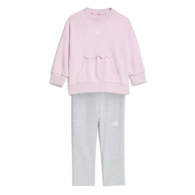 Adidas Seasonals Sweat Infants set - Pink (Clear Pink / Black) детски,екипи,adidas,seasonals,sweat,infants,set,pink,(clear,pink,black)