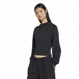 Суичър Adidas Soft Lux hoodie - Black (Black) суичър,дамски,блузи,adidas,soft,lux,hoodie,black,(black)