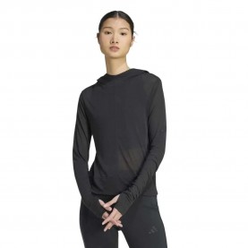 Тениска Adidas Soft Lux Sheer Hooded long sleeve T-shirt - Black (Black) тениска,мъжки,тениски,дамски,тениски,adidas,soft,lux,sheer,hooded,long,sleeve,t,shirt,black,(black)