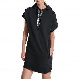 Рокля DKNY DP6D4908 short sleeve short dress - Black (Black) рокля,дамски,поли,и,рокли,dkny,dp6d4908,short,sleeve,short,dress,black,(black)