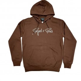 Суичър Project x paris 1920010 hoodie - Brown (Maroon / White) суичър,мъжки,пуловери,project,x,paris,1920010,hoodie,brown,(maroon,white)