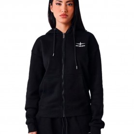 Блуза Project x paris F263410 full zip sweatshirt - Black (Black / Cream) блуза,дамски,блузи,project,x,paris,f263410,full,zip,sweatshirt,black,(black,cream)
