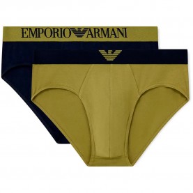 Emporio armani EM000251_AF25017 slips 2 units - Multicolor (Moss Green / Blue) мъжко,бельо,emporio,armani,em000251,af25017,slips,2,units,multicolor,(moss,green,blue)