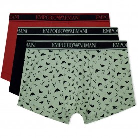 Боксерки Emporio armani EM000259_AF25019 Boxers boxers 3 units - Multicolor (Red / Green / Black / Black) боксерки,мъжко,бельо,emporio,armani,em000259,af25019,boxers,boxers,3,units,multicolor,(red,green,black,black)