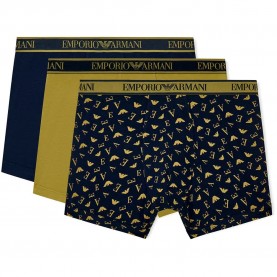 Боксерки Emporio armani EM000261_AF25019 boxers 3 units - Multicolor (Blue / Blue / Moss Green / Moss Green) боксерки,мъжко,бельо,emporio,armani,em000261,af25019,boxers,3,units,multicolor,(blue,blue,moss,green,moss,green)