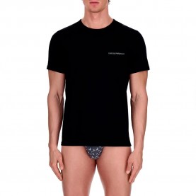 Emporio armani EM000391_AF25022 short sleeve base layer 2 units - Black (Black / Green) мъжко,бельо,emporio,armani,em000391,af25022,short,sleeve,base,layer,2,units,black,(black,green)