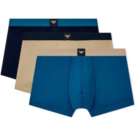 Боксерки Emporio armani EM002205_AF25033 Boxers boxers 3 units - Multicolor (Blue / Blue / Nude) боксерки,мъжко,бельо,emporio,armani,em002205,af25033,boxers,boxers,3,units,multicolor,(blue,blue,nude)