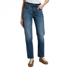 Дънки Lee Carol Straight Fit high waist jeans - Blue (Dark Cobalt) дънки,мъжки,панталони,дамски,панталони,lee,carol,straight,fit,high,waist,jeans,blue,(dark,cobalt)