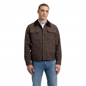 Lee Cord Collar Mix overshirt - Brown (Chocolate Torte) мъжки,якета,дамски,якета,и,палта,lee,cord,collar,mix,overshirt,brown,(chocolate,torte)