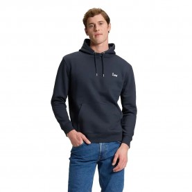 Суичър Lee Essential Regular Fit hoodie - Blue (Rebel Navy) суичър,мъжки,пуловери,lee,essential,regular,fit,hoodie,blue,(rebel,navy)