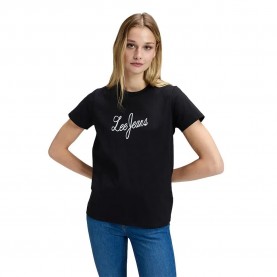 Тениска Lee Jeans Regular Fit short sleeve T-shirt - Black (Black) тениска,мъжки,тениски,дамски,тениски,lee,jeans,regular,fit,short,sleeve,t,shirt,black,(black)