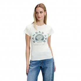 Тениска Lee Record Slim Fit short sleeve T-shirt - White (Ecru) тениска,мъжки,тениски,дамски,тениски,lee,record,slim,fit,short,sleeve,t,shirt,white,(ecru)