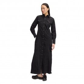 Рокля Lee Shaped Western Slim Fit dress - Black (Dark Volume) рокля,дамски,поли,и,рокли,lee,shaped,western,slim,fit,dress,black,(dark,volume)