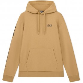Суичър EA7 EMPORIO ARMANI 7M000570_AF10377 hoodie - Brown (Brown / Logo Black) суичър,мъжки,пуловери,ea7,emporio,armani,7m000570,af10377,hoodie,brown,(brown,logo,black)