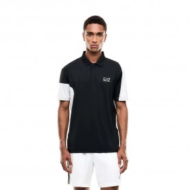 EA7 EMPORIO ARMANI 7M002493_AF13689 short sleeve polo - Black (Black) дамски,блузи,с,яка,мъжки,блузи,с,яка,ea7,emporio,armani,7m002493,af13689,short,sleeve,polo,black,(black)