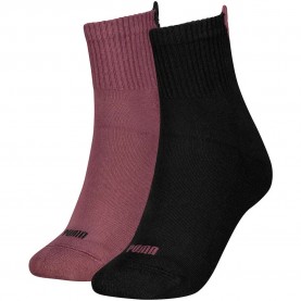 Чорапи Puma 701230252 crew socks 2 pairs - Black / Purple (Rich Cocoa / Black) чорапи,мъжки,чорапи,дамски,чорапи,puma,701230252,crew,socks,2,pairs,black,purple,(rich,cocoa,black)