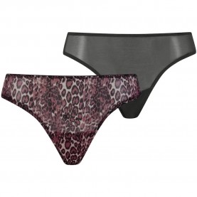 Puma Animal Mesh Strings panties 2 units - Grey (Black Combo) дамско,бельо,дамски,бикини,и,танкини,puma,animal,mesh,strings,panties,2,units,grey,(black,combo)