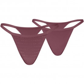 Puma Embossed Logo Strings thong 2 units - Purple (Rich Cocoa) дамско,бельо,дамски,бикини,и,танкини,puma,embossed,logo,strings,thong,2,units,purple,(rich,cocoa)