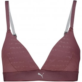 Puma Embossed Logo Triangle bra - Purple (Rich Cocoa) дамско,бельо,дамски,бикини,и,танкини,puma,embossed,logo,triangle,bra,purple,(rich,cocoa)