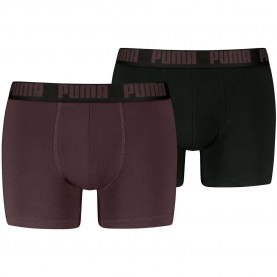 Боксерки Puma Everyday Basic boxers 2 units - Brown / Black (Chocolate Fondue / Black) боксерки,мъжко,бельо,puma,everyday,basic,boxers,2,units,brown,black,(chocolate,fondue,black)
