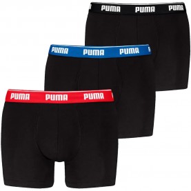 Боксерки Puma Everyday Basics boxers 3 units - Black (Red / Blue / Black) боксерки,мъжко,бельо,puma,everyday,basics,boxers,3,units,black,(red,blue,black)