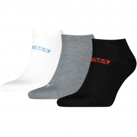 Чорапи Puma Logo Stacking Sneaker socks 3 pairs - Multicolor (Black / Grey / White) чорапи,мъжки,чорапи,дамски,чорапи,puma,logo,stacking,sneaker,socks,3,pairs,multicolor,(black,grey,white)