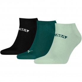 Чорапи Puma Logo Stacking Sneaker socks 3 pairs - Multicolor (Soft Grass / Green / Black) чорапи,мъжки,чорапи,дамски,чорапи,puma,logo,stacking,sneaker,socks,3,pairs,multicolor,(soft,grass,green,black)