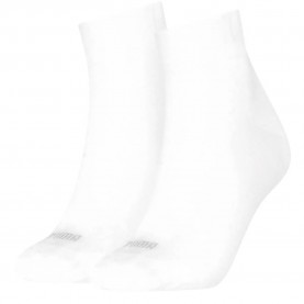 Чорапи Puma Shine Cat Quarter socks 2 pairs - White (White / Cool Light Grey) чорапи,мъжки,чорапи,дамски,чорапи,puma,shine,cat,quarter,socks,2,pairs,white,(white,cool,light,grey)