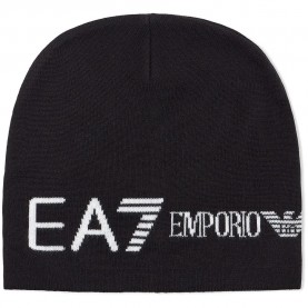 Шапка EA7 EMPORIO ARMANI 7X000913_AF11994 beanie - Black (Black / White) шапка,всички,шапки,ea7,emporio,armani,7x000913,af11994,beanie,black,(black,white)